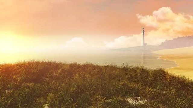 Atri and Natsuki's lighthouse memory